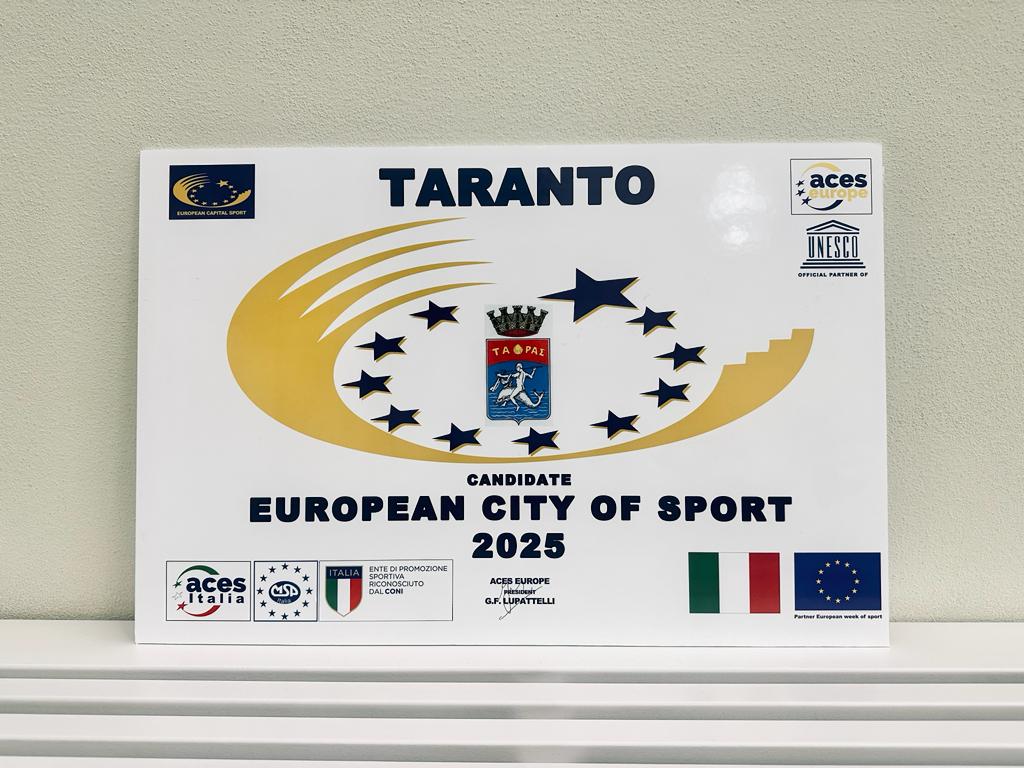 Città europea dello Sport, Taranto presente alla cerimonia di candidatura a Roma 